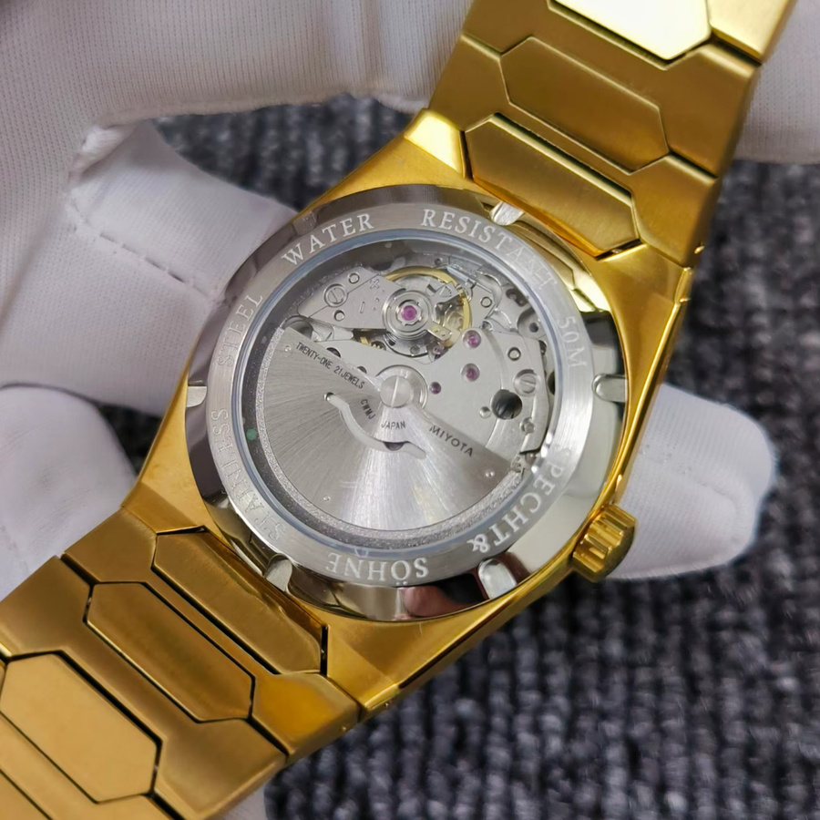 Specht&Söhne Herrenuhr, Automatik, Edelstahl, Wüstenzifferblatt, wasserdicht - Bild 3