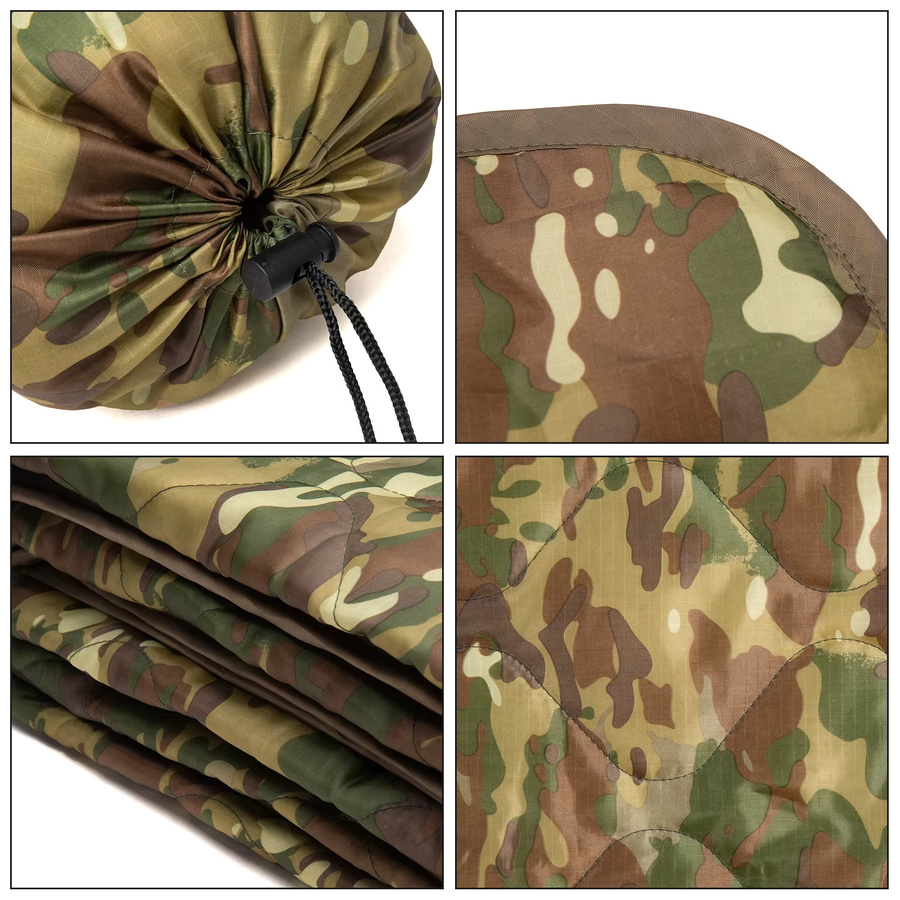 CP Camo-Abdeckung wasserdichte Steppdecke in Camouflage-Design für Camping und Picknick, waschbar, Mehrfarbig - Bild 3
