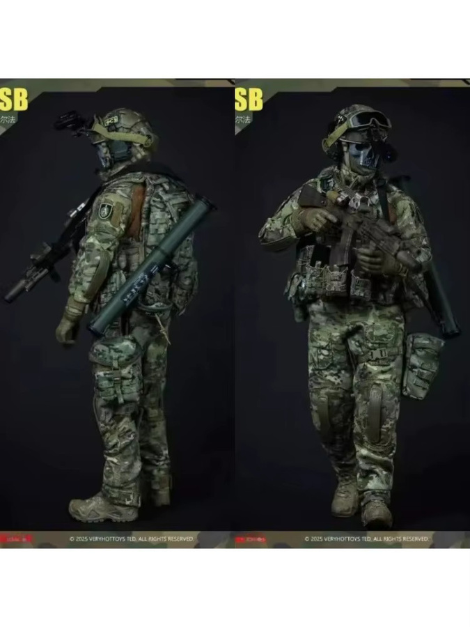 VERYHOT M002 Männliches Russisches Alpha Spezialeinheiten Kleidungsset, 1/6 Maßstab, Modell Passend für 12'' Actionfigur Körper Puppenset - Bild 3