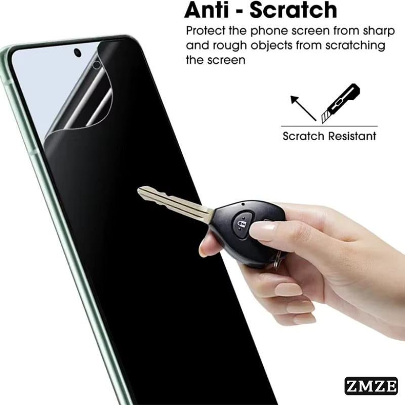 3er-Pack Sichtschutz-Hydrogel-Displayschutz für Samsung Galaxy Z Flip 4 5 6 7 und Z Flip 3 FE, Anti-Spy Schutzfolie, transparent - Bild 5