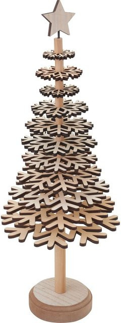 VBS Bastelset Tannenbaum in Beige für Weihnachten aus Holz und Metall - Bild 1