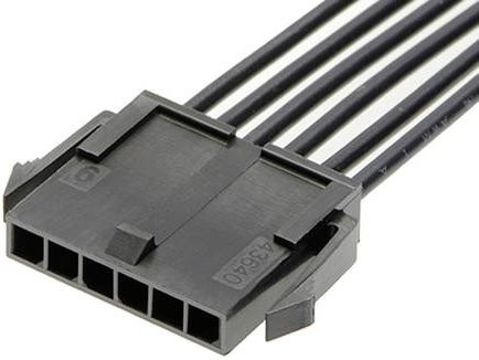 Molex Stiftgehäuse-Kabel 6-polig in Schwarz 2147521063 - Bild 1