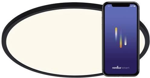 Nordlux Oja Smart 42 LED-Deckenleuchte Schwarz mit Fernbedienung und Dimmfunktion - Bild 1