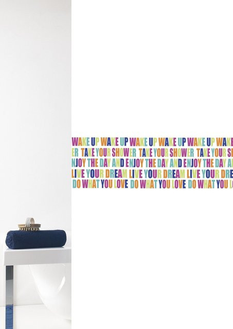 Duschvorhang GOOD MORNING in Multicolour, wasserdicht und waschbar, B/H: 200 x 180 cm - Bild 1