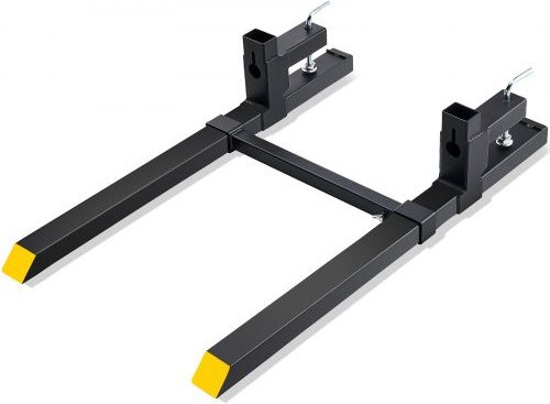 VEVOR Palettengabel Gabelträger Schwarz, Tragfähigkeit 907 kg, Gesamtlänge: 109 cm, Gabelblatt: 76 cm, Breite: 109 x 7 x 23 cm - Bild 1