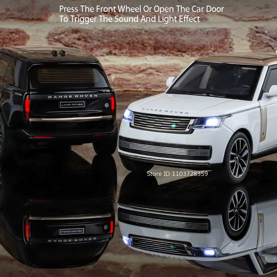 RMZ city Land Range Rover SV Defender, Modell Spielzeugautos, 1:32, Metall, mit Licht und Sound - Bild 4
