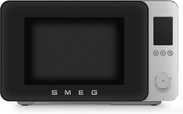 Smeg Mikrowelle MOC02BLMEU mit Grill- und Heißluftfunktion in Schwarz - Bild 1