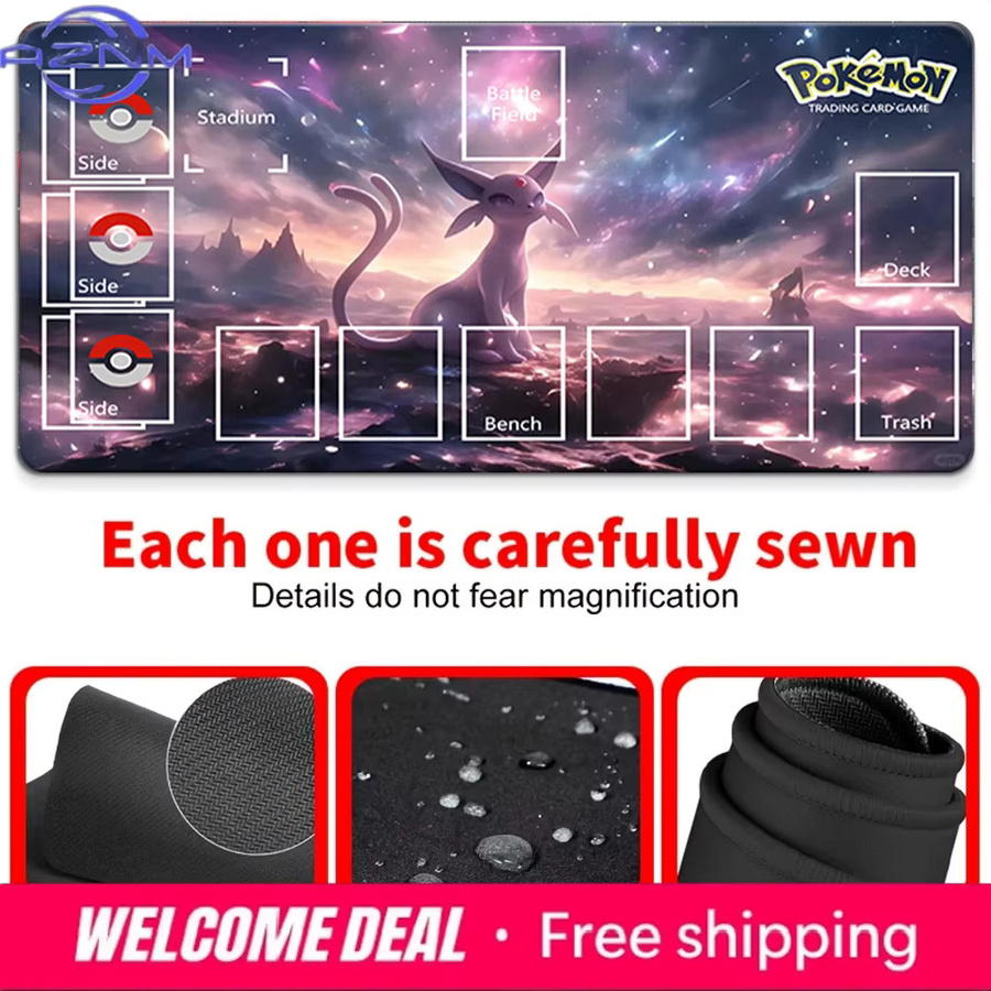 Potdemiel Pokémon Starry Sky Espeon TCG Spielmatte, rutschfest - Bild 4