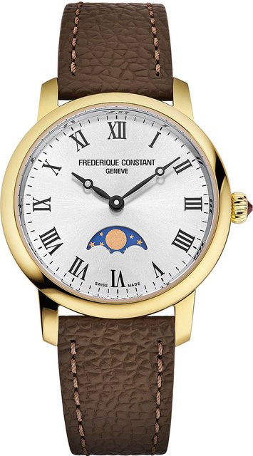 Frederique Constant Armbanduhr, Quarz, Edelstahl, Mondphase, 30 mm, Damen - Bild 1