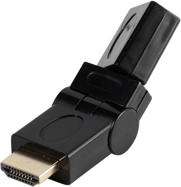 Vivanco HDMI 360° Winkeladapter in Schwarz (47145) - Bild 1