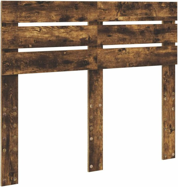 vidaXL Kopfteil aus Holzwerkstoff in Geräucherte Eiche, Breite: 120 cm - Bild 1