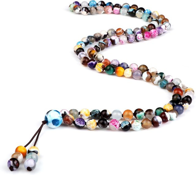 Reliatonny Halskette und Armbänder, Achat und Onyx, 6 mm, Unisex - Bild 1