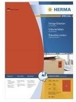 HERMA Universaletiketten SuperPrint, Farbe: Rot, A6, 100 Bogen (400 Stück) - Bild 1