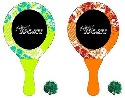 New Sports NSP Neopren-Beachball Set in Rot und Grün - Bild 1