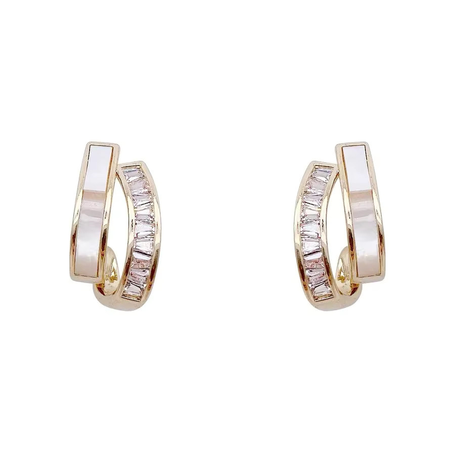 DREJEW Ohrringe, Metall, Gold, Zirkonia, Damen - Bild 4