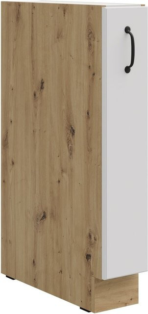 Küchenunterschrank Stilo mit Schrankauszug in Weiß im Landhausstil - Bild 1
