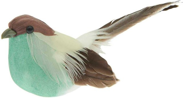 Rico Design Vogel mit Clip als Dekostecker in Türkis - Bild 1