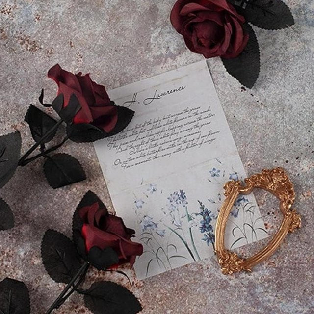 TTCY Künstliche Seidenrosen in Rot für Brautstrauß, Dekoration und DIY-Geschenke (10 Stück) - Bild 1