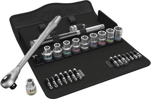 Wera Zyklop Metal 8100 SC 7 Steckschlüsselsatz metrisch, 28-teilig, 1/2 Zoll Antrieb - Bild 1