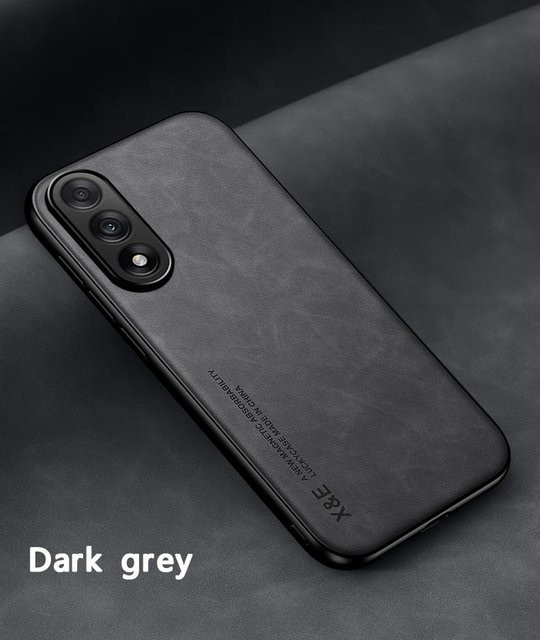 Magnetische Lederhülle mit Schaffell für Samsung Galaxy S26 S25 S24 S23 S22 S21 S20 Ultra FE in Grau und Transparent - Bild 1