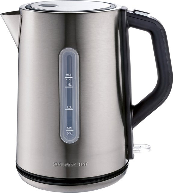 SILVERCREST Wasserkocher SWKE 3000 G1 in Silber mit Kalkschutzfilter und Abschaltautomatik - Bild 1