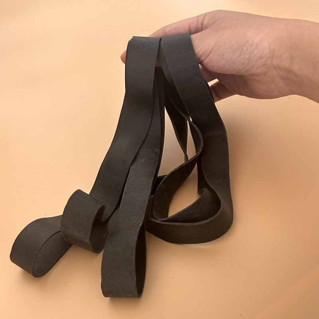 7 Stück elastische Gummibänder in Schwarz, Breite: 20 mm - Bild 1