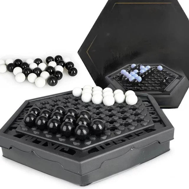 Able Games Tragbares Schachspiel, Carrom-Brett, Push-Schach - Bild 1