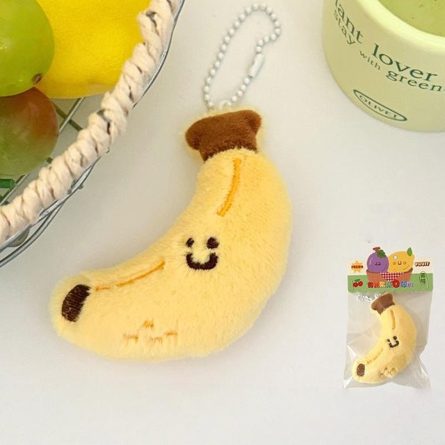 Frucht-Plüschtier-Anhänger, Schlüsselanhänger, Mädchen - Bild 1