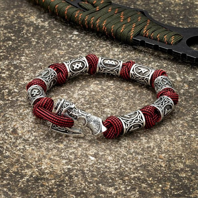 Armband, Messing, Silber, 21cm, Unisex - Bild 1