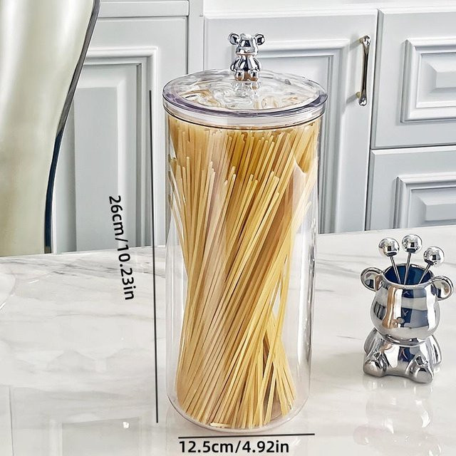 Binchi Outdoor Product Luftdichter Vorratsbehälter aus Kunststoff in Transparent, versiegelte Aufbewahrungsbox für Lebensmittel und Küchen-Organizer - Bild 1