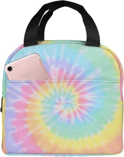 Isolierte Lunchtasche mit Batik-Cartoon-Design von Fancy Style Studio, Mehrfarbig, B/H/T: 22,0 x 20,0 x 13,0 cm - Bild 1