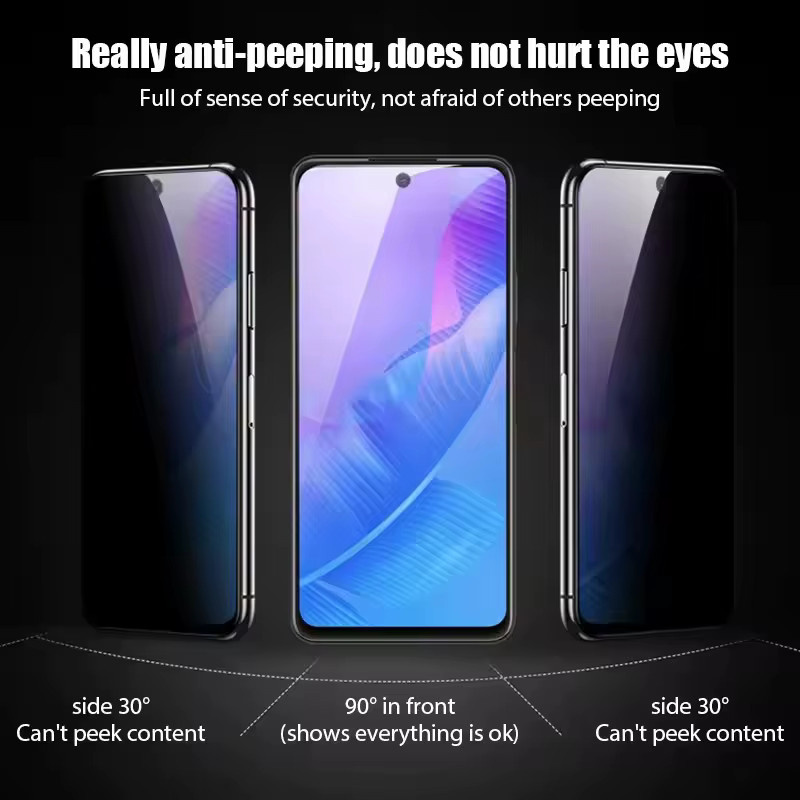 3er-Set Hydrogel Privatsphäre-Displayschutzfolie für Realme X Lite Master Edition, X3 SuperZoom, X7 Pro 5G IN Extreme Edition und XT 730G in Transparent - Bild 2