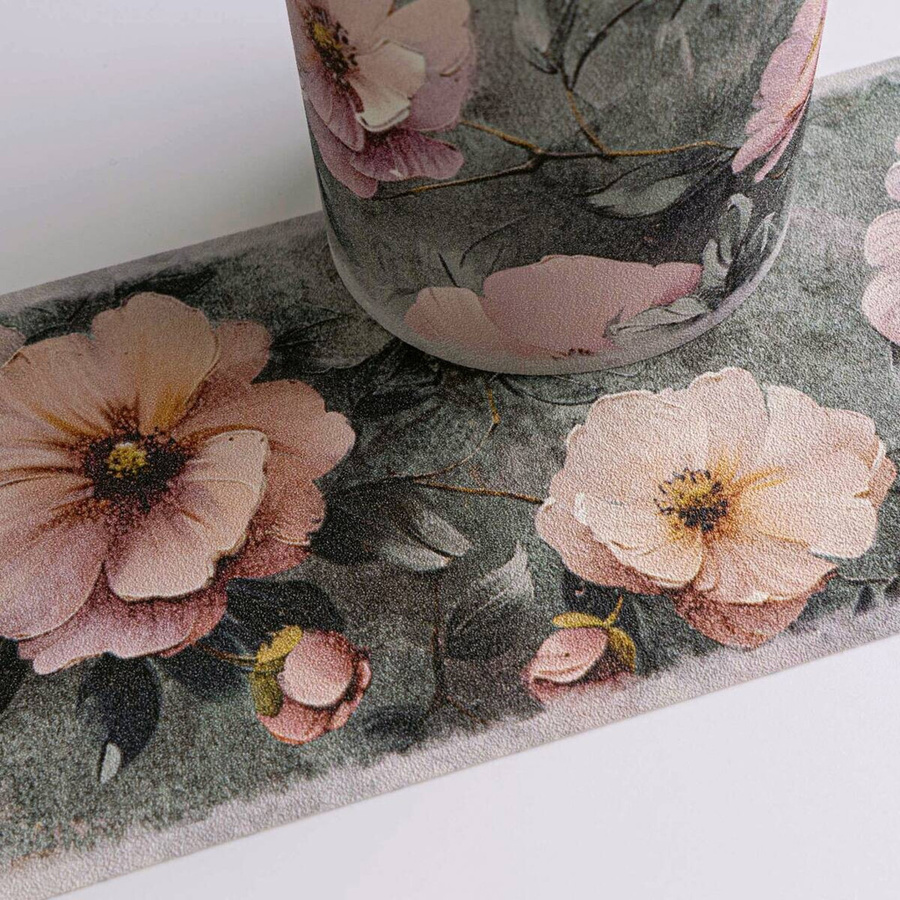A.S.Creation Selbstklebende Blumenbordüre in Grau Rosa Pink, H x B x T: 10 x 500 x 6,8 cm - Bild 4
