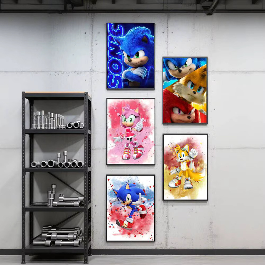 Kayou Sonic the Hedgehog 3 Poster Kunstdruck im Anime-Stil, Mehrfarbig - Bild 2