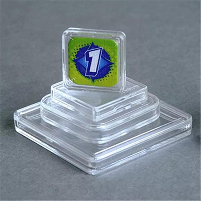 Binchi Outdoor Product Schutzbehälter Hülle für Token Brettspiel, Grau, 10-teiliges Set - Bild 1