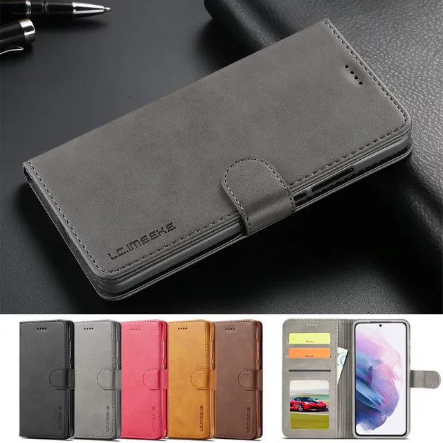 Gelbe Brieftaschen-Hülle für Samsung Galaxy S25 FE S26 S24 S23 S22 Ultra S24 Plus sowie A05 A05S A16 A06 A36 A56 A17 A07 A26 A55 A57 A37 - Bild 1