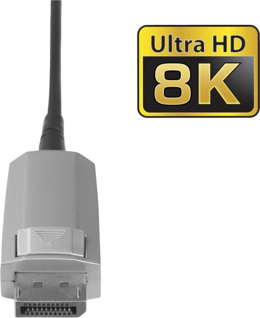 VivoLink DisplayPort-Kabel in Schwarz-Grau mit 15 m Länge - Bild 1