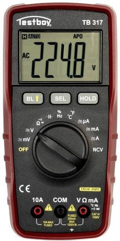 Testboy TB317 Digitales Hand-Multimeter CAT IV 1000V in Rot - Bild 1