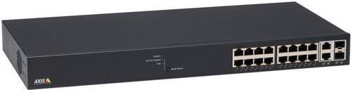 Axis T8516 Managed Netzwerk Switch mit 16 x 1 GbE Ethernet/LAN Ports in Schwarz - Bild 1
