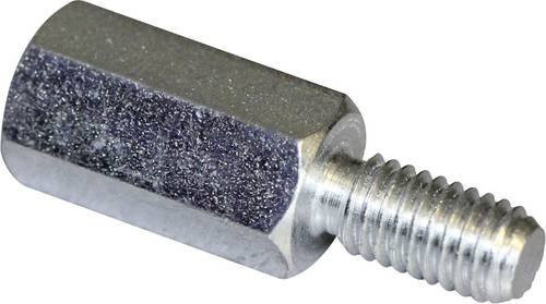 PB Fastener Abstandsbolzen S48050X40 aus verzinktem Stahl, Farbe Silber, 10 Stück - Bild 1