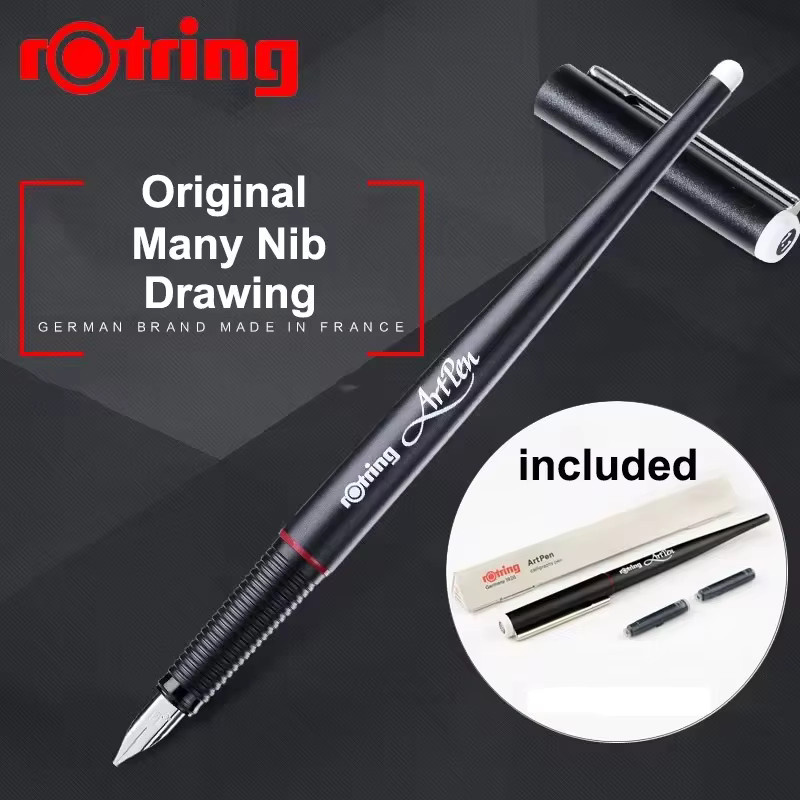 Rotring Original Füllfederhalter in Schwarz mit schwarzer Tinte - Bild 2
