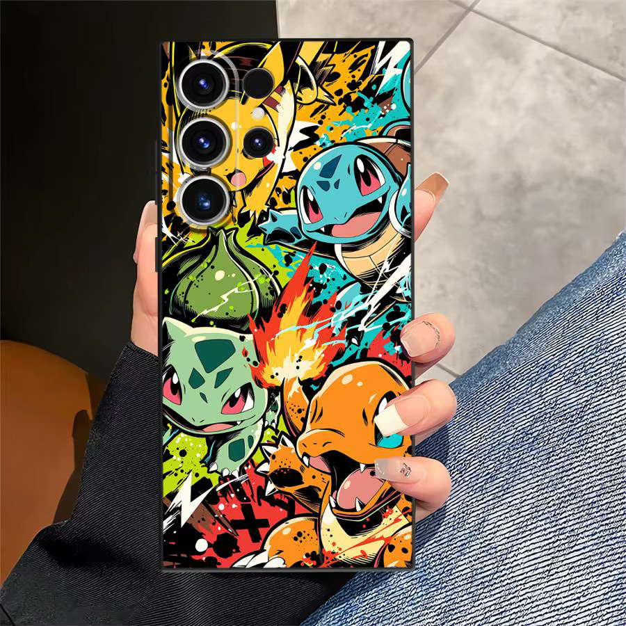 Handyhülle mit Cartoon Pokemon Design für Samsung Galaxy A57 A24 A37 A22 A32 A23 A26 A53 A35 A55 A52 A36 A25 A73 A51 A72 A71 in Multicolour - Bild 2