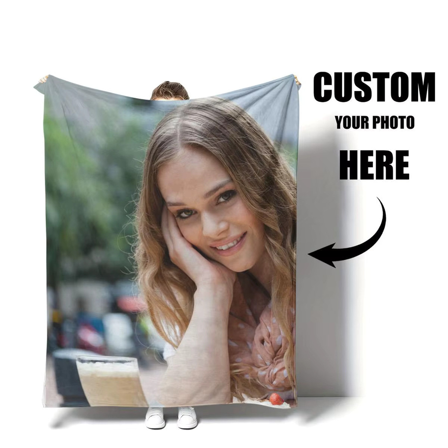 SRH Halloween Personalisierte DIY-Fotodecke aus Flanell, Mehrfarbig, Weich und Warm für Sofa, Bett oder Outdoor - Bild 7