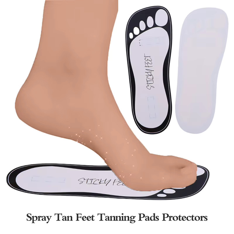 KuZHEN Einweg-Karton-Fußpads für Bräunungssprays, 10 Paar, Unisex - Bild 2
