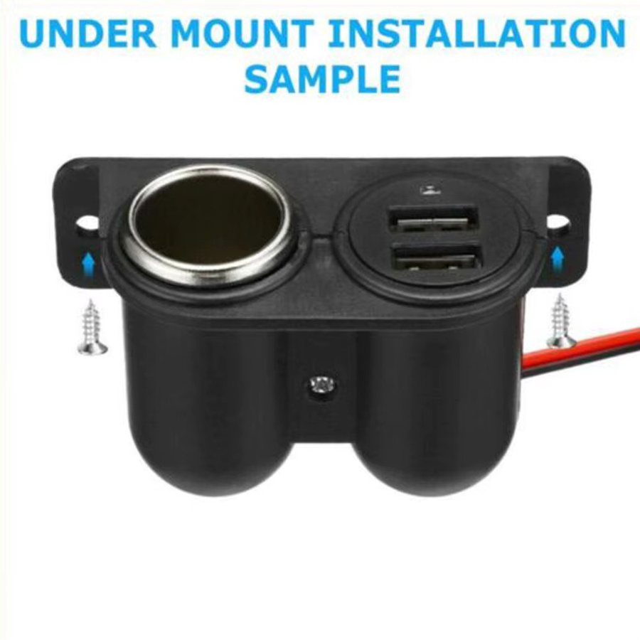 Dual USB Auto-Adapter mit 3,1 A Schnellladefunktion für DC 12V zu 24V in Schwarz - Bild 2