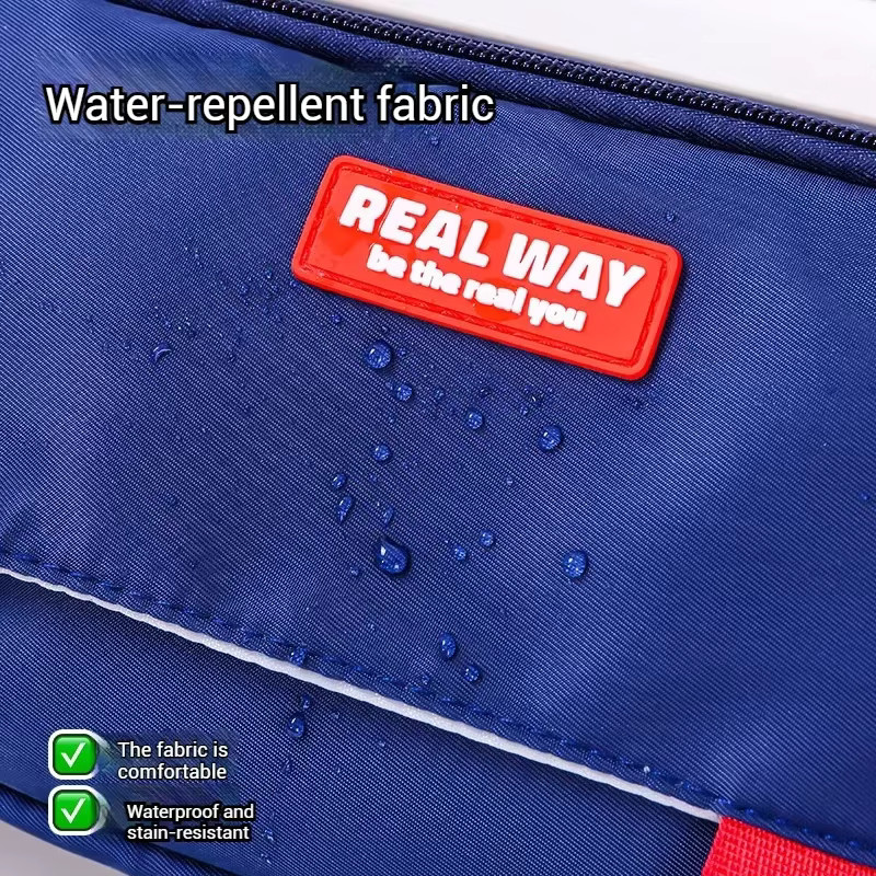Languo Kawaii Federmäppchen im koreanischen Stil, wasserdichte Organizer-Tasche aus Polyester, Farbe: Grün - Bild 2