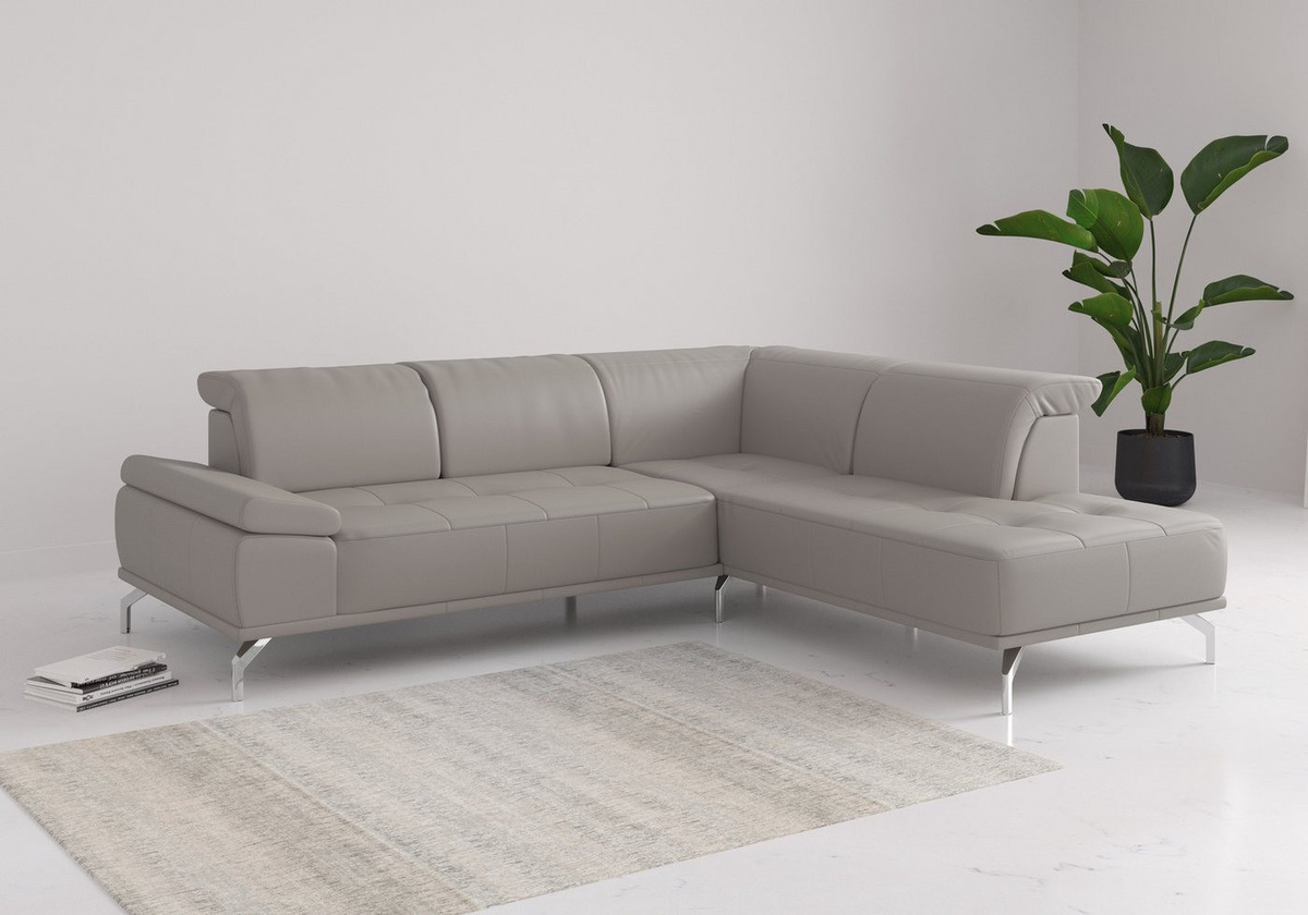 OTTO home Ecksofa Caluna mit Sitztiefenverstellung und verstellbarem Kopf- und Armteil - Bild 1