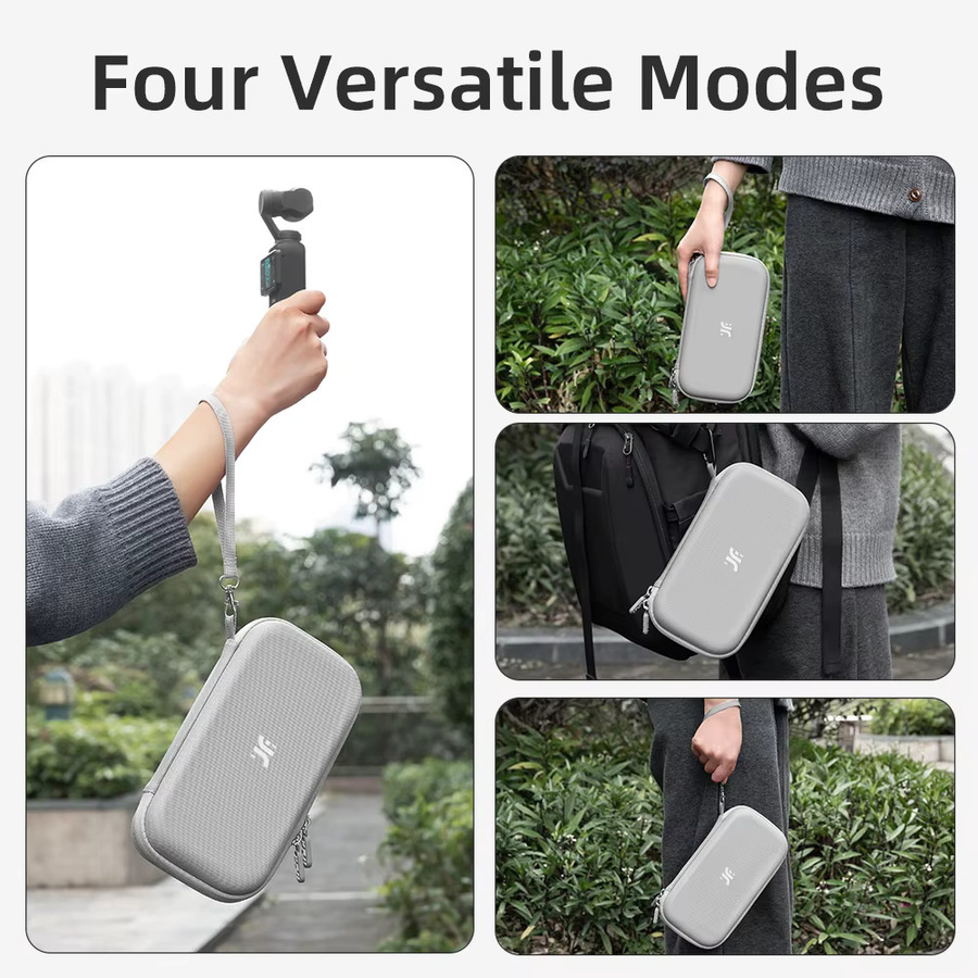 XFJI Tragetasche Schutzhülle für DJI Osmo Pocket 4 Standard Combo Gimbal Zubehör in Grau - Bild 3
