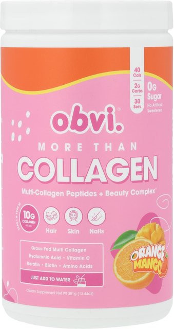 Obvi More Than Kollagen, Multi-Kollagenpeptide, Orangen-Mango, 381 g - Bild 1