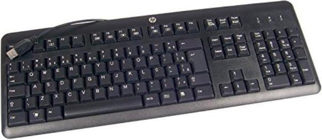 HP Mechanische USB-A Tastatur in Schwarz mit QWERTZ-Layout - Bild 1